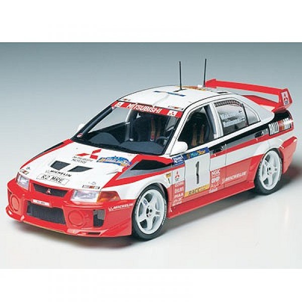 Maquette voiture : Mitsubishi Lancer Evolution V WRC - Tamiya-24203