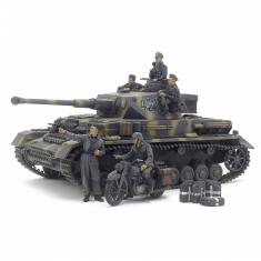 Maquette char : Panzer IV Ausf.G et Motocycliste