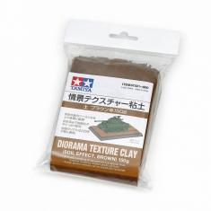 Diorama texture clay : sol effect - brown