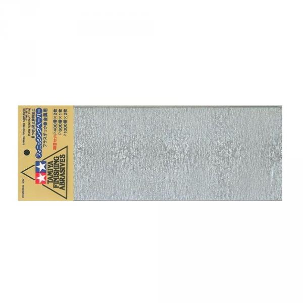 Accesorio Maqueta: Juego de papel de lija fino - Tamiya-87010