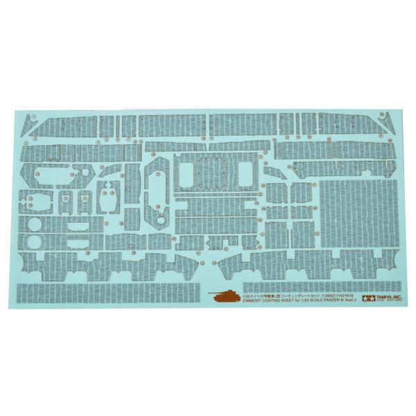 Stickers Zimmerit Panzer IV J - 1/35e - Tamiya - 12650