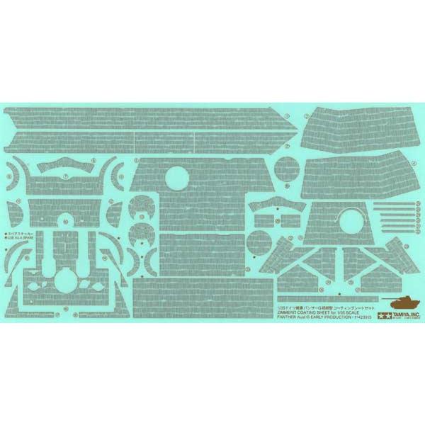 Stickers Zimmerit Panther G - 1/35e - Tamiya - 12646