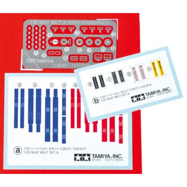 Harnais de sièges F1 A - 1/20e - Tamiya - 12637