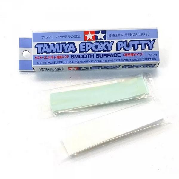 Accessoire maquette : Mastic Epoxy surfaces lisses 25g - Tamiya-87052
