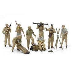 Figurines militaires : Artilleurs Luftwaffe Afrika Kp