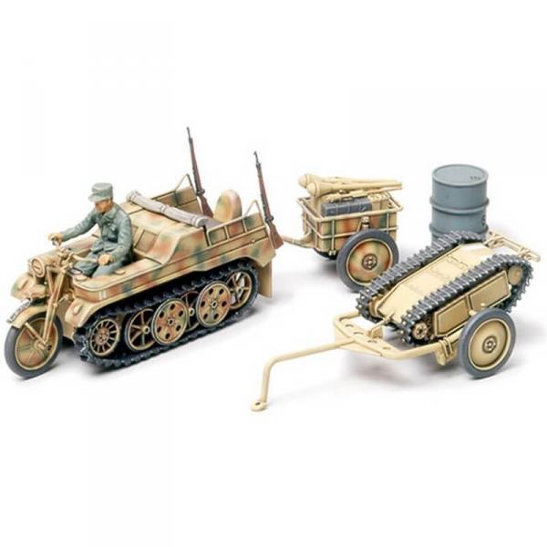 Maquettes véhicules militaires : Kettenkraftrad et Goliath - Tamiya-32502