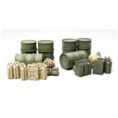 Accesorios para Maquetas militares: bidones