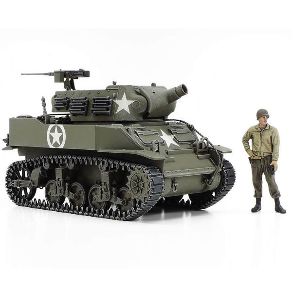 Maquette char : Howitzer Motor Carriage M8 américain - Tamiya-32604