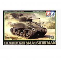 Maquette véhicule militaire : Char Us M4A1 Sherman