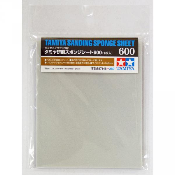 Outillage pour maquette : Eponge Abrasive 600       - Tamiya-87148