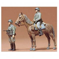 Figuras de infantería montada alemana