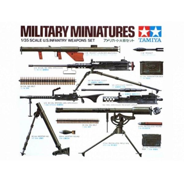 Accesorios militares: armamento de infantería de EE. UU. - Tamiya-35121