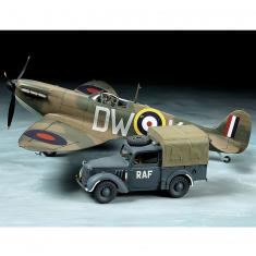 Maquetas de aviones y vehículos: Supermarine Spitfire Mk.I y Light Utility Car 10HP