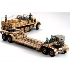 Maqueta de vehículo militar: Famo con remolque