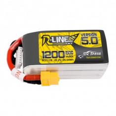 Lipo Tattu R-Line Version 5.0 1200mAh 22.2V 150C 6S1P prise XT60