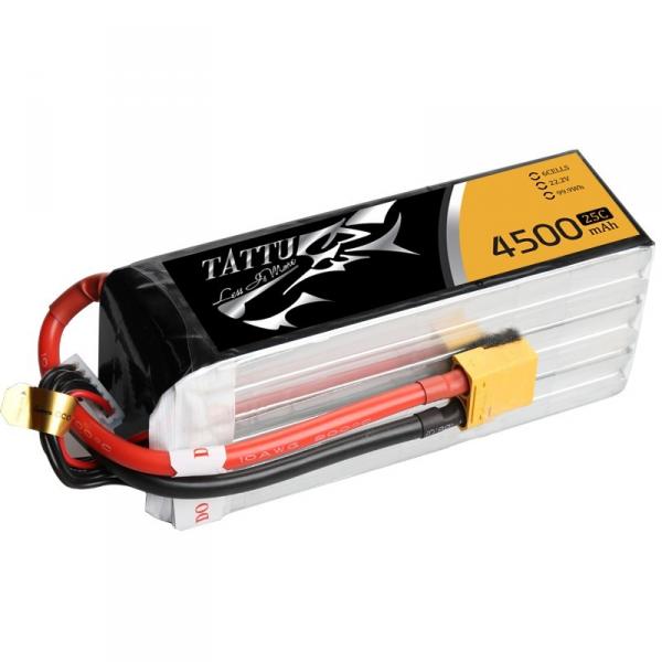 Tattu 4500mAh 22.2V 25C 6S1P Lipo Battery Pack - TA-25C-4500-6S1P