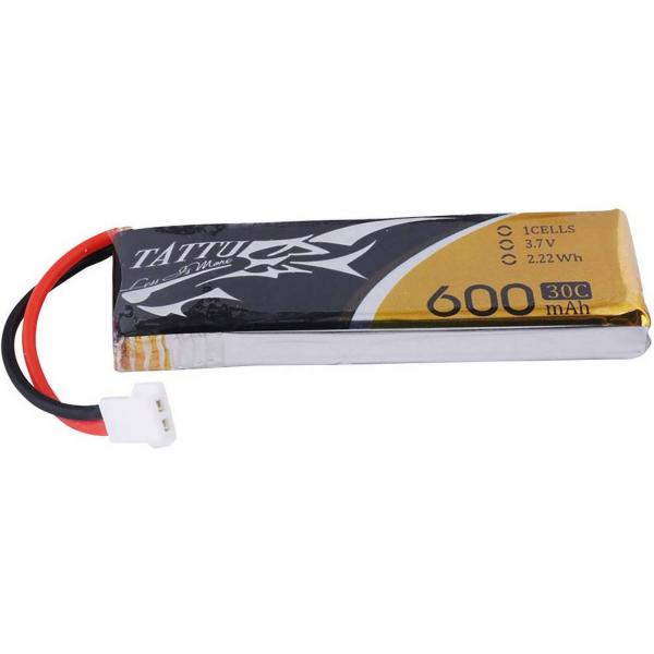 Tattu 600mAh 3.7V 30C 1S1P Lipo Battery Pack with Molex Plug(6 pcs/pack) - TA-30C-600-1S1P-Molex-6