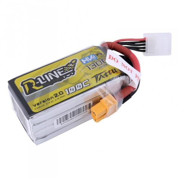 Tattu R-Line 1300mAh 100C 4S1P 15.2V High Voltage Lipo Battery Pack-Version 2.0 - TA-RL-100C-1300-4S1P-HV