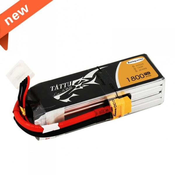 TATTU 1800mAh 14.8V 75C 4S1P Lipo Battery Pack--Specially Made for Victory with Limited Edition - TA-75C-1800-4S1P-R