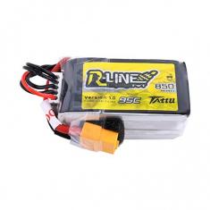 Tattu R-Line 850mAh 95C 14.8V 4S1P Lipo Battery Pack with XT60 Plug