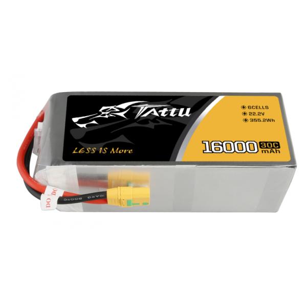 Tattu 16000mAh 22.2V 30C 6S1P Lipo Battery XT90 - TA-30C-16000-6S1P-XT90-S