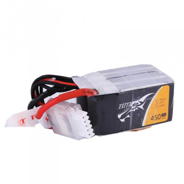 Accu 450mAh 14.8V 75C 4S1P Lipo TATTU  - TA-75C-450-4S1P