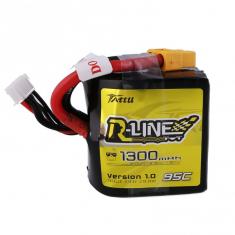 Tattu R-Line 1300mAh 95C 4S1P Square lipo battery pack 