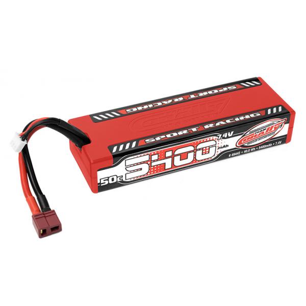 Accu Lipo 2S 7.4V 5400mAh 50C Sport Racing Team Corally - C-49442