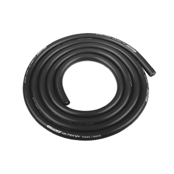 Team Corally - Câble silicone Ultra V+ - Super flexible - Noir - 10AWG (2.58mm diam - 5.26mm2 sect)  - C-50106