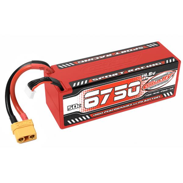 Accu Lipo SPort Racing 50C 4S 14.8V 6750mAh Team Corally - C-49430