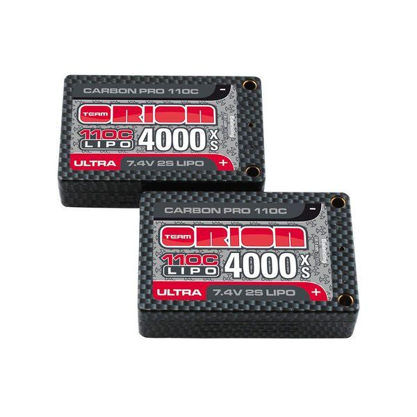 Carbon Pro Ultra LiPo 4000 110C 7.4V XS 18,5mm Saddle Pack Tubes - ORI14085
