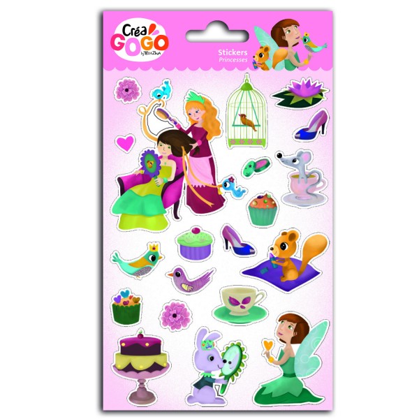 Stickers Princesses : Argent - TeoZina-CDZ04
