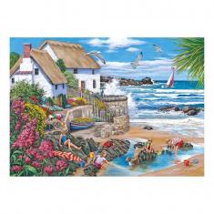 Puzzle 500 Teile XXL: Seaspray Cottages