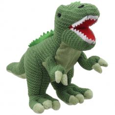 T-Rex, Pequeño, Verde - De Punto 