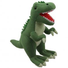 Knitted - T-Rex, Medium, Green