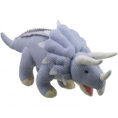 Gestrickt - Triceratops, Groß, Blau