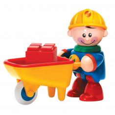 First Friends Figurine: Construction Worker with Wheelbarrow