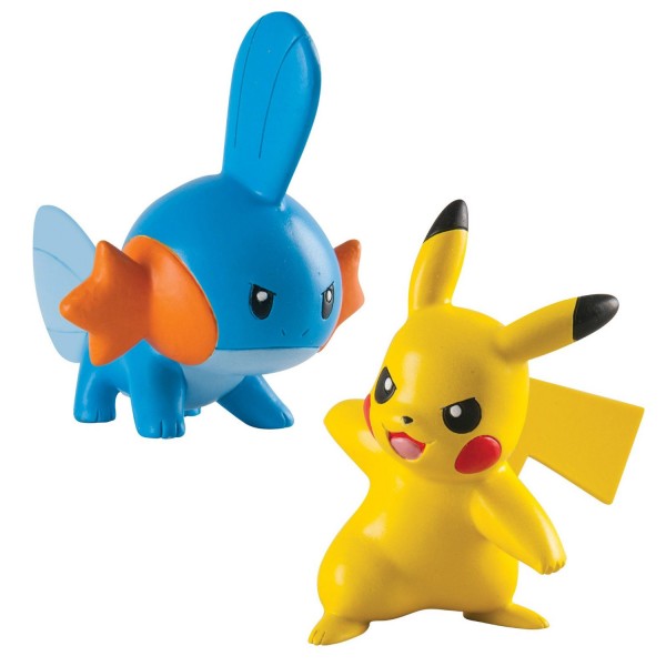 Figurines de Combat Pokemon : Gobou vs Pikachu - Tomy-T18445-T18446