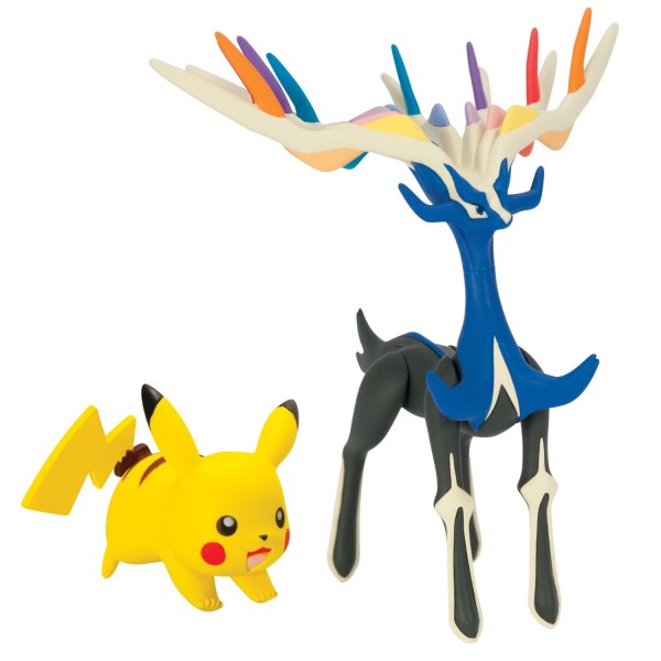 Figurines Pokémon : Xerneas et Pikachu - Tomy-T18531-T18100