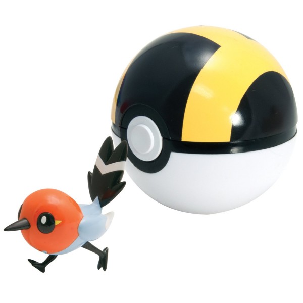 Pokemon : Poke Ball XY Clip n'Carry Passerouge - Tomy-T18532-T18128
