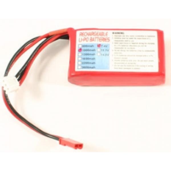 Lipo 2S 7.4V 1000mAh prise BEC - TGP0372