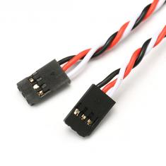 Rallonge servo tressées Futaba HD 22AWG (0.64mm diam - 0.326mm2 sect) - 30cm