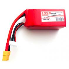 Accu Lipo 1550mAh 4S 14.8V 75C XT60 Torpedo