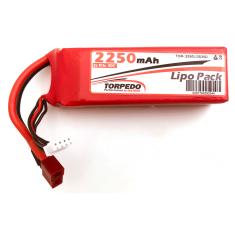 Accu Lipo 2250mAh 3S 11.1V 30C Tplug-Dean Torpedo