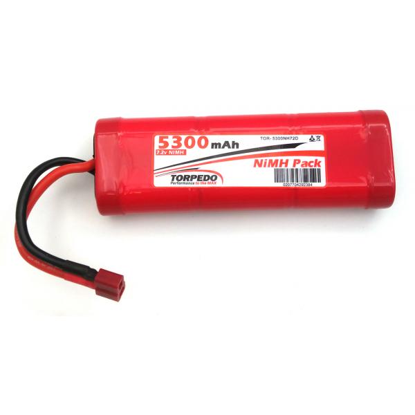 Accu Nimh 5300mAh 7.2V Tplug-Dean Torpedo - TOR-5300NH72D