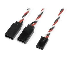 Cordon Y Futaba tressé HD 22AWG (0.64mm diam - 0.326mm2 sect) - 15cm