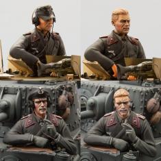 Figurine 1/16e Kit German TankCrew Set