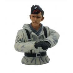 Buste 1/16 Pilote char allemand WWII Hiver