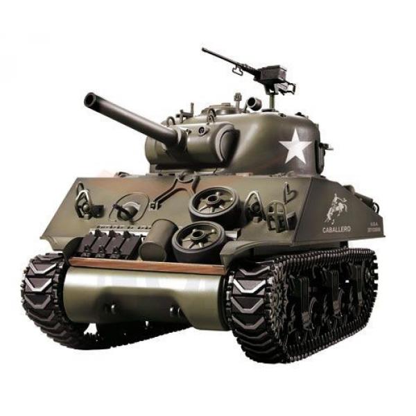 Tank Sherman obusier 105mm M4A3 RC Bille 6mm 1:16e Son et Fumée - 1112438981