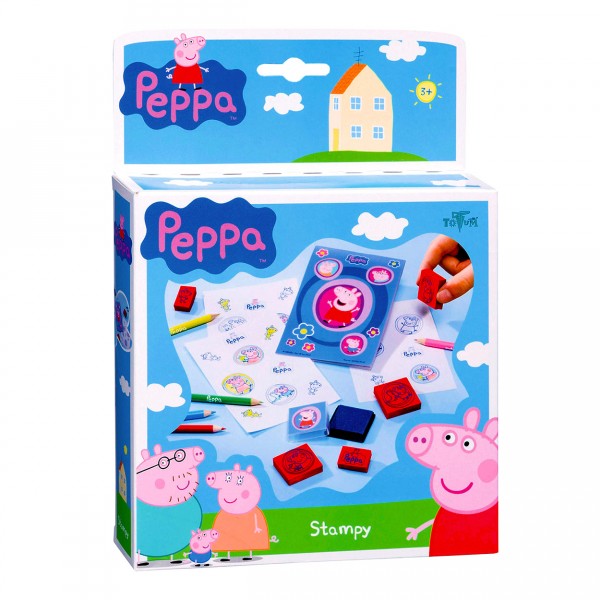 Kit créatif Peppa Pig : Jeu de tampons - Totum-BJ360006